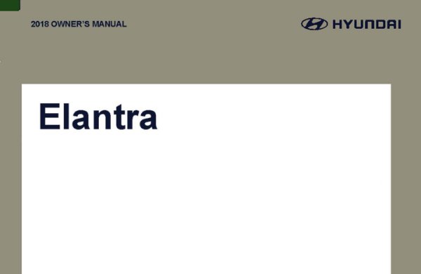 2018 Hyundai Elantra Owner's Manual