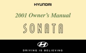 2001 Hyundai Sonata Owner's Manual