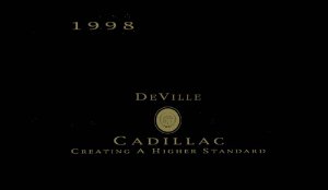1998 Cadillac Deville Owner's Manual