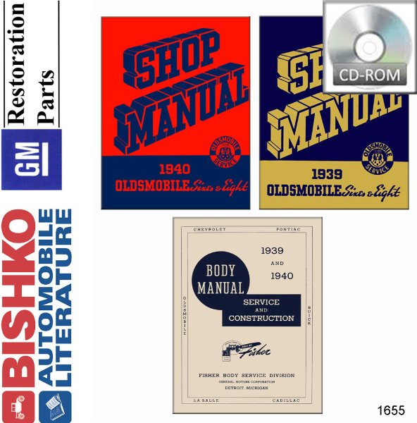 1939–1940 Oldsmobile ALL MODELS FISHER BODY Factory Shop Service Manual