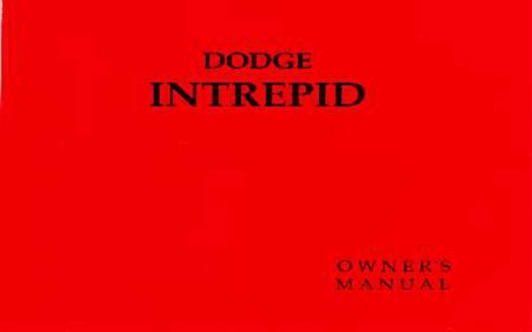 1993 Dodge Intrepid Owner's Manual