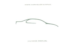 1995 Chrysler Cirrus Owner's Manual