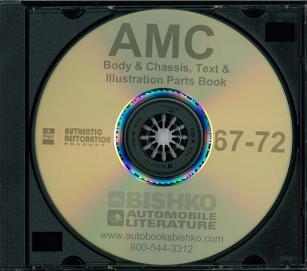 1967-72 AMC Body & Chassis, Text & Illustration Parts Book