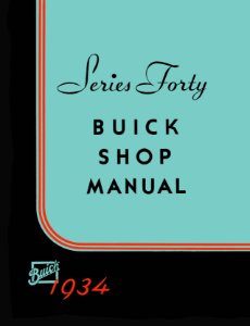 1934–1935 Buick 40 Series Factory Shop Service Manual