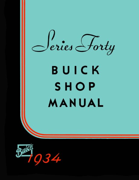 1934–1935 Buick 40 Series Factory Shop Service Manual