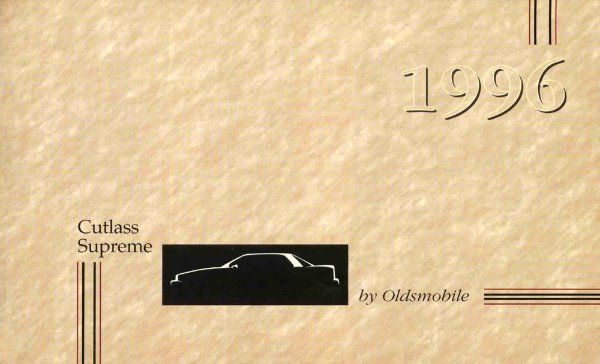 1996 Oldsmobile Cutlass Supreme Owner's Manual