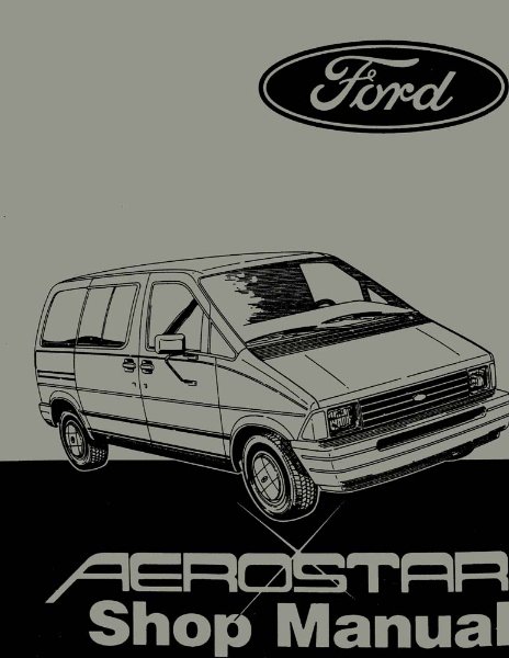 1986 Ford Truck Aerostar Factory Shop Service Manual