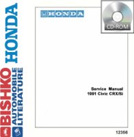 1991 Honda Civic CRX & Si Factory Shop Service Manual sample image