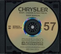 1957 CHRYSLER Body, Chassis & Electrical Service Manual
