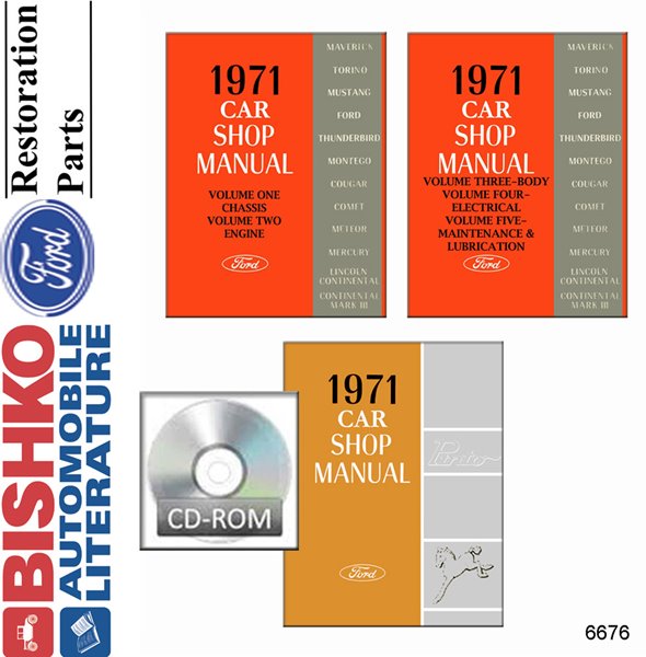 1971 Ford Lincoln Mercury (Includes Pinto Manual) Shop Service Repair Manual PDF