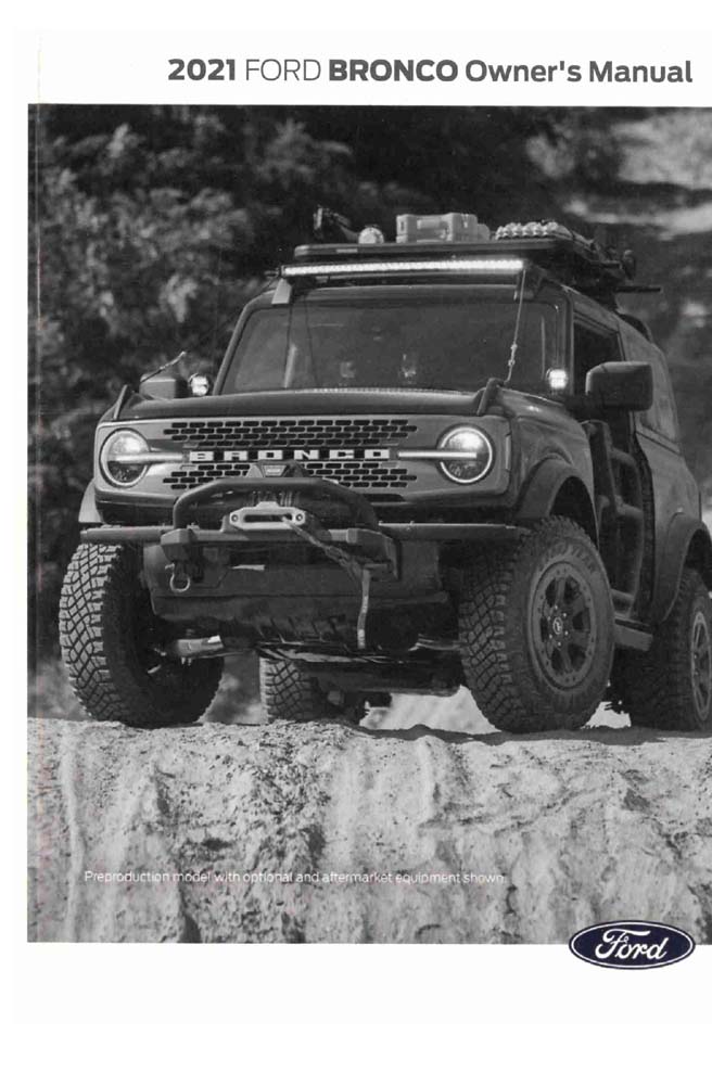 2021 Ford Bronco Owner's Manual