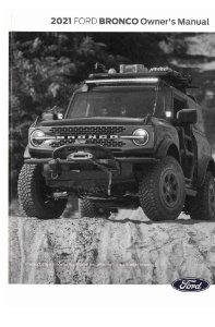 2021 Ford Bronco Owner's Manual