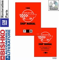 1986 CHEVROLET CORVETTE Body, Chassis & Electrical Service Manual sample image