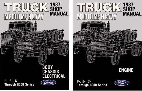 1987 Ford Medium, Heavy Duty Truck Factory Shop Service Manual