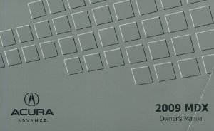 2009 Acura MDX Owner's Manual