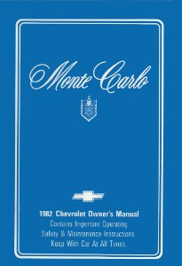 1982 Chevrolet Monte Carlo Owner's Manual