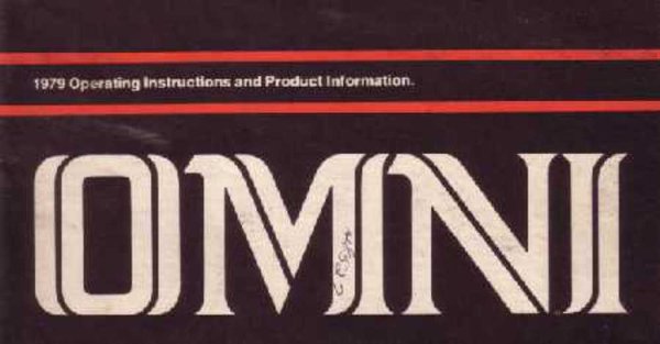 1979 Dodge Omni Owner's Manual