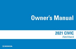 2021 Honda Civic Hatchback Owner's Manual