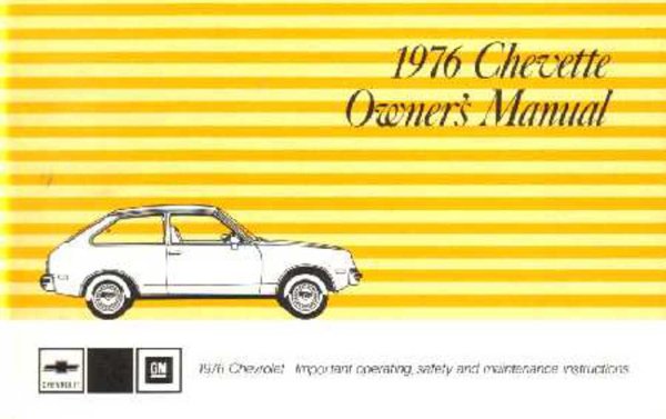 1976 Chevrolet Chevette Owner's Manual