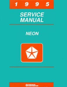 1995 Chrysler Neon Factory Shop Service Manual