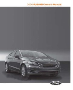 2020 Ford Fusion Owner's Manual