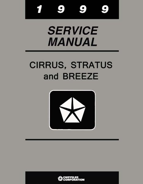 1999 Chrysler Cirrus, Stratus, Breeze Factory Shop Service Manual