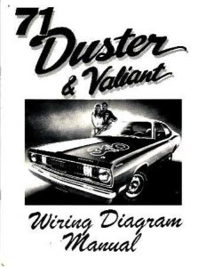 1971 Plymouth Duster, Valiant Wiring Diagrams Manual