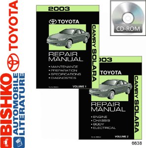 2003 Toyota Camry, Solara Factory Shop Service Manual