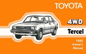 1985 Toyota 4WD Tercel Owner's Manual