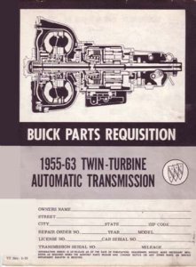 1955–1963 Buick Twin-Turbine Automatic Transmission Parts Book