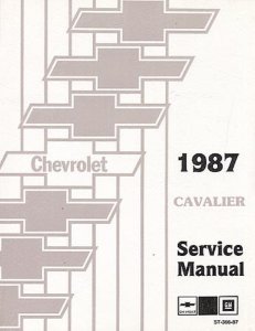 1987 Chevrolet Cavalier Factory Shop Service Manual