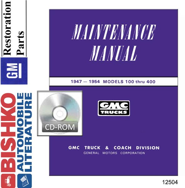 1947–1954 GMC Light Duty Trucks Factory Shop Service Manual