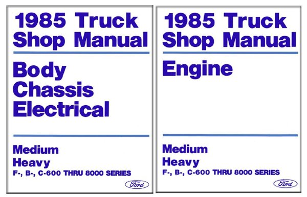 1985 Ford Medium, Heavy Duty Truck Factory Shop Service Manual
