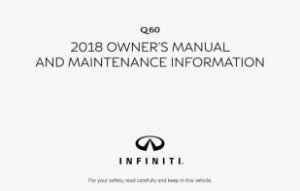 2018 Infiniti Q60 Coupe Owner's Manual