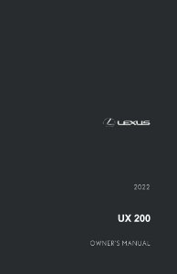2022 Lexus UX 200 Owner's Manual