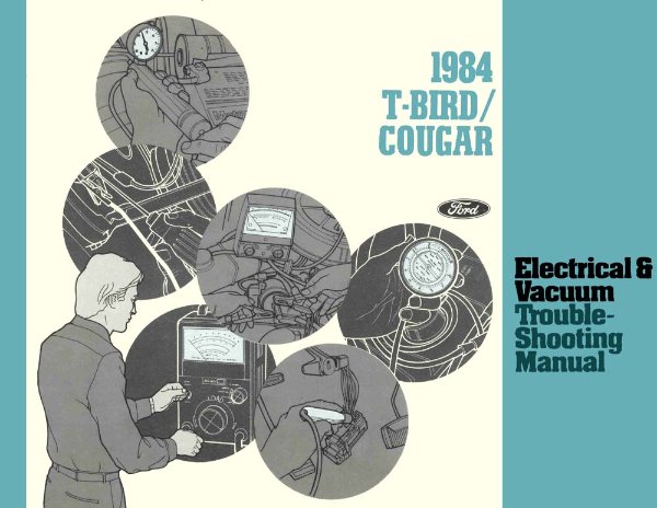 1984 Ford Thunderbird, Cougar Wiring Diagrams Manual