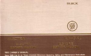 1980 Buick Electra, Lesabre, Estate Wagon Owner's Manual