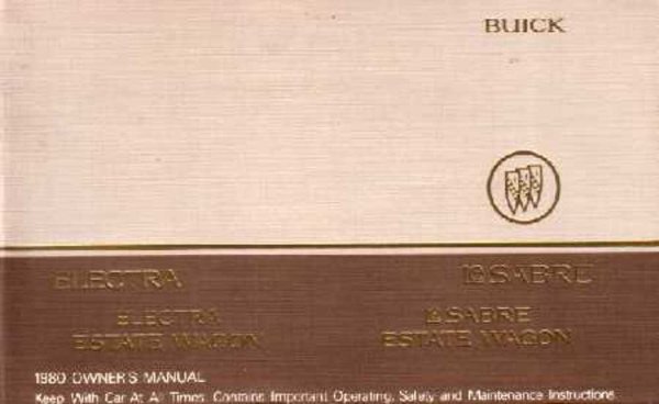 1980 Buick Electra, Lesabre, Estate Wagon Owner's Manual