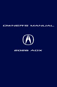 2026 Acura ADX Owner's Manual
