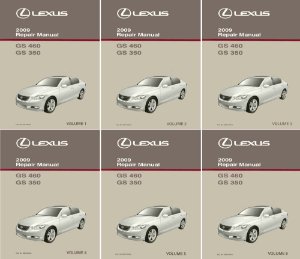 2009 Lexus GS 460, GS 350 Factory Shop Service Manual