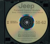 1958-62 JEEP FORWARD CONTROL Models Body, Chassis & Electrical Service Manual sample image