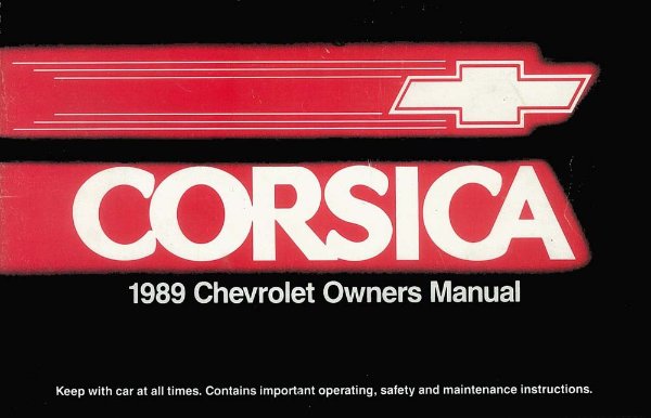 1989 Chevrolet Corsica Owner's Manual