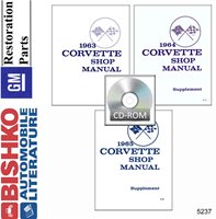 1963-65 CHEVROLET CORVETTE Body, Chassis & Electrical Service Manual sample image