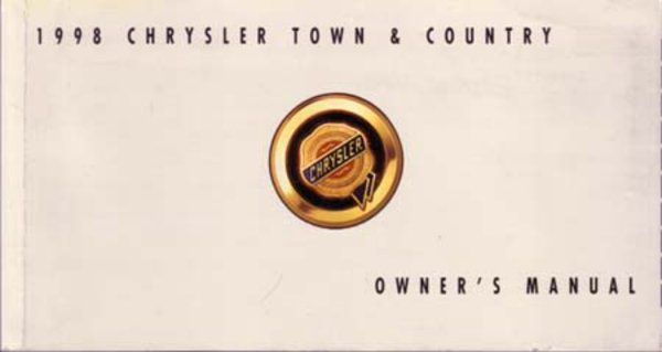 1998 Chrysler Town & County Owner's Manual
