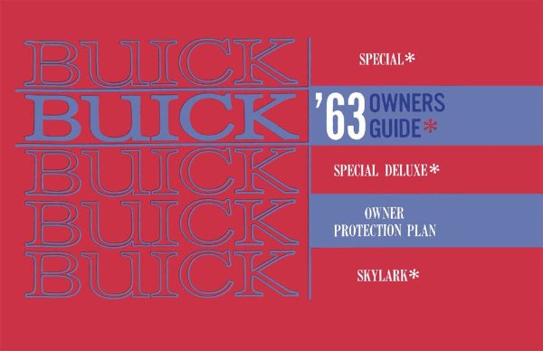 1963 Buick Special, Skylark Owner's Manual