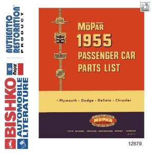 1955 Mopar Chrysler Dodge Plymouth Part Numbers Book PDF List Guide Interchange