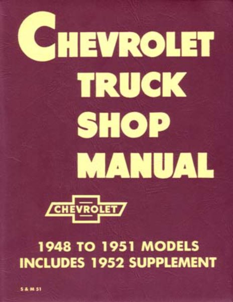 1948–1953 Chevrolet Truck All Models Factory Shop Service Manual