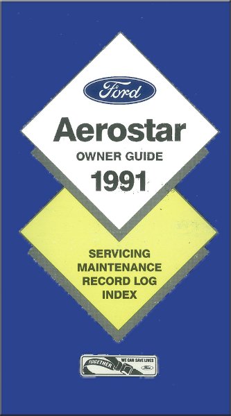 1991 Ford Aerostar Owner's Manual