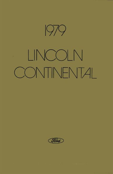 1979 Lincoln Continental Owner's Manual