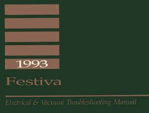 1993 Ford Festiva Wiring Diagrams Manual